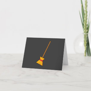 Hexe Broom Dankeskarte