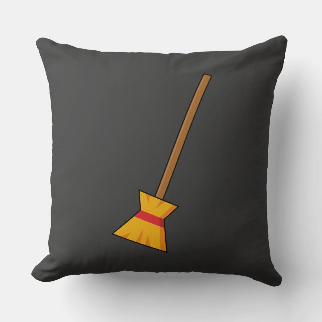 Hexe Broom Kissen (Vorderseite)