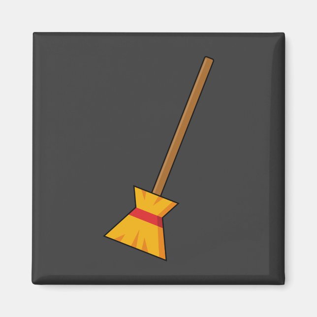 Hexe Broom Magnet (Vorne)
