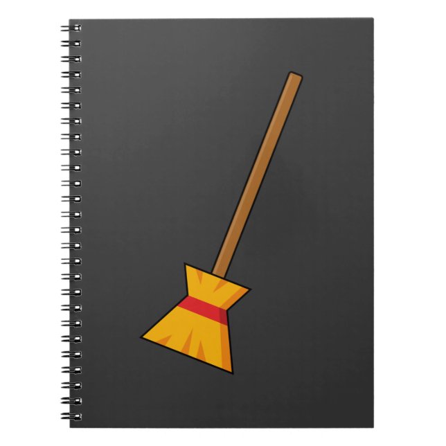 Hexe Broom Notizblock (Vorderseite)