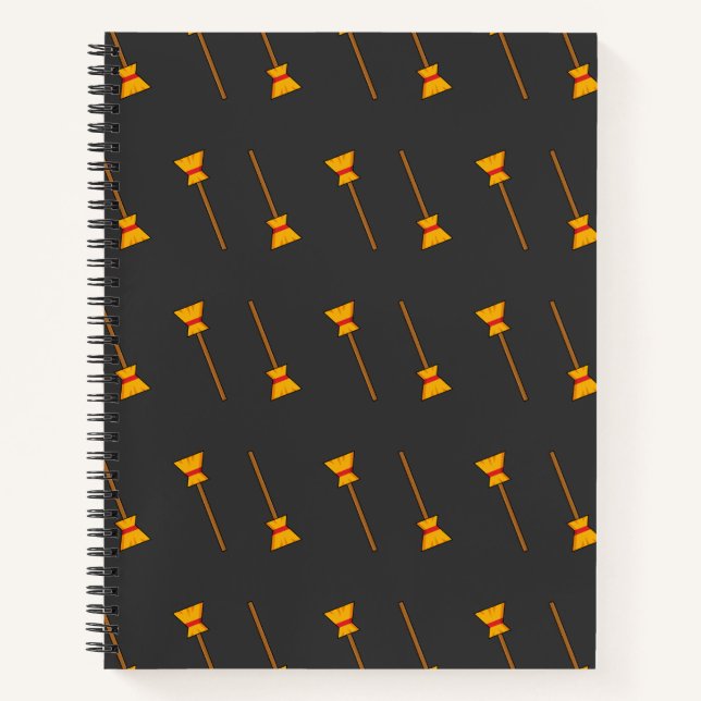 Hexe Broom Notizbuch (Vorderseite)