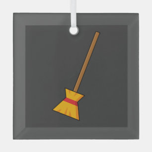 Hexe Broom Ornament Aus Glas