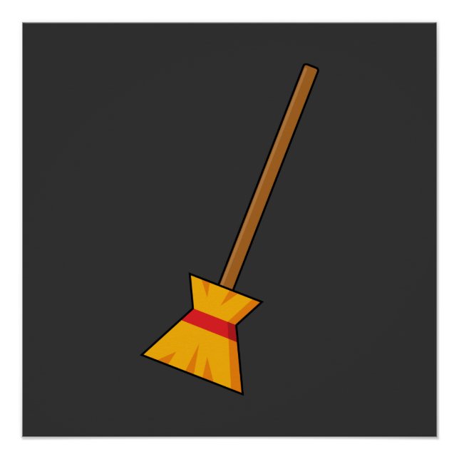 Hexe Broom Poster (Vorderseite)
