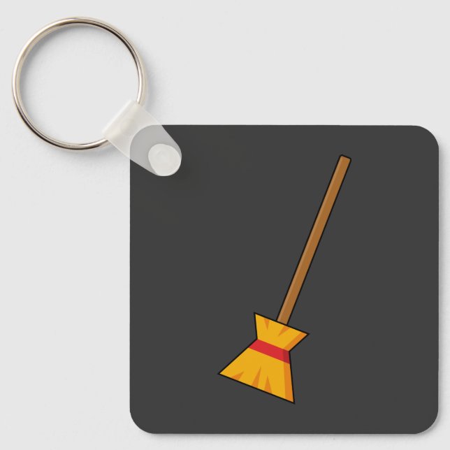 Hexe Broom Schlüsselanhänger (Vorderseite)