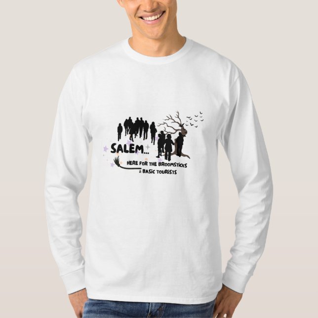 Hexe Broom Shirt Besuch Salem Basic Tourist (Vorderseite)