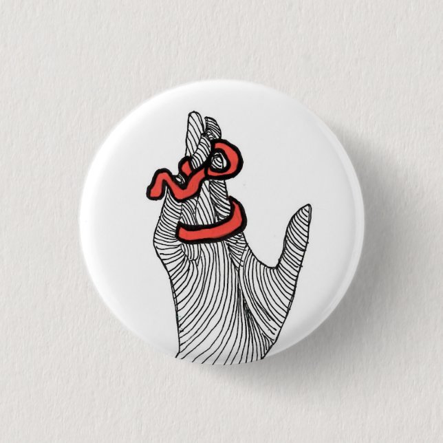 Hexe Button (Vorderseite)