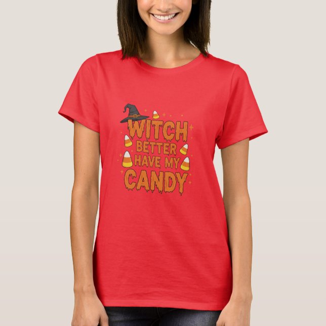 Hexe Candy T-Shirt (Vorderseite)