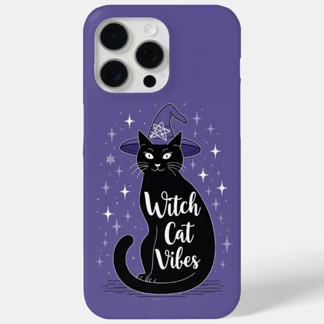 Hexe Cat Vibes Lila Case-Mate iPhone Hülle (Rückseite)