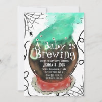 Hexe Cauldron Spooky Fog Babydusche Doodle