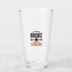 Hexe, die meinen Besen kaputt gekocht hat, lustig Glas