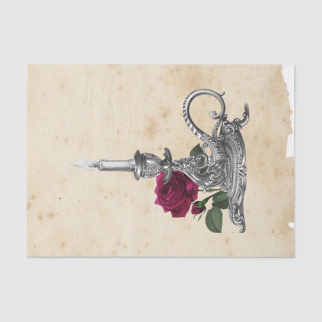 Hexe Ephemera Design Serie #12 Seidenpapier (Vorderseite)