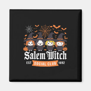 Hexe Est 1692 Social Club Halloween Girls Magnet