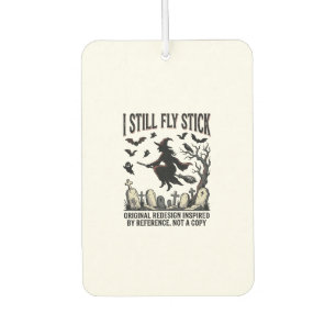Hexe fährt Pun-Shirt Lustiges Vintage-Halloween Gr Autolufterfrischer