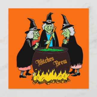 Hexe-Gebräu-Halloween-Einladung Einladung