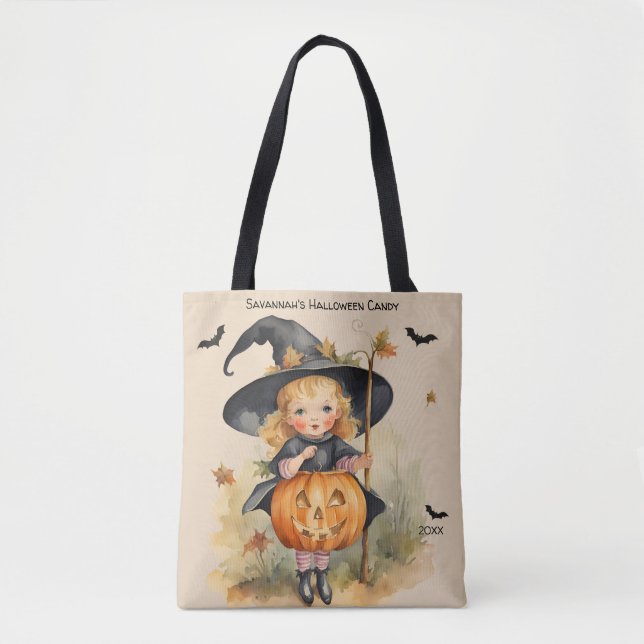Hexe Girl Custom Halloween Candy (Vorderseite)