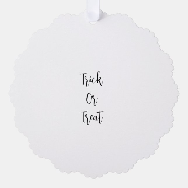 Hexe halloween Oktober schlechte guten Namen einfa Ornament Karte (Vorderseite)