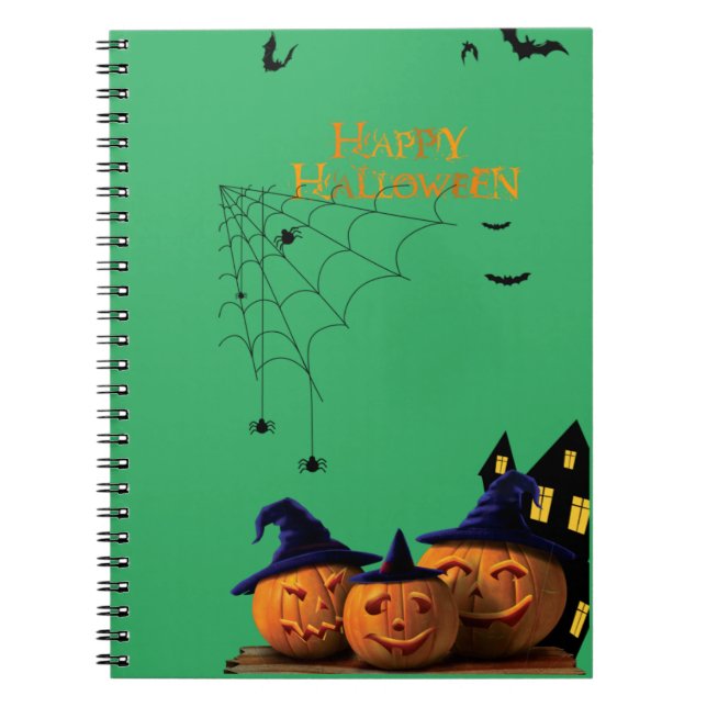 Hexe: Halloween Spiral Foto Tagebuch (Vorderseite)