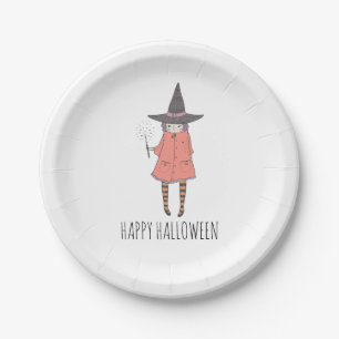 Hexe Happy Halloween Napkins Pappteller