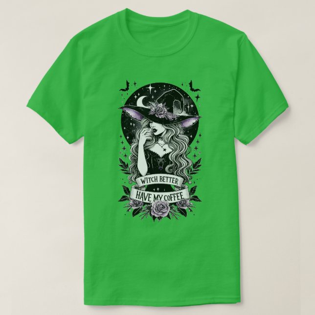 Hexe hat besser meinen Kaffee. T-Shirt (Design vorne)
