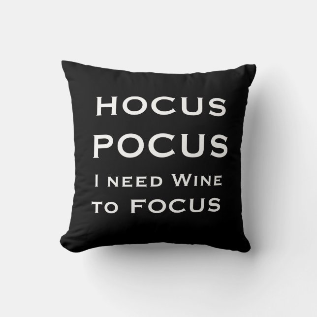 Hexe Hocus Pocus Halloween Kissen (Vorderseite)