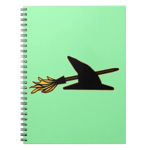 Hexe-Hut u. Besen Notizblock