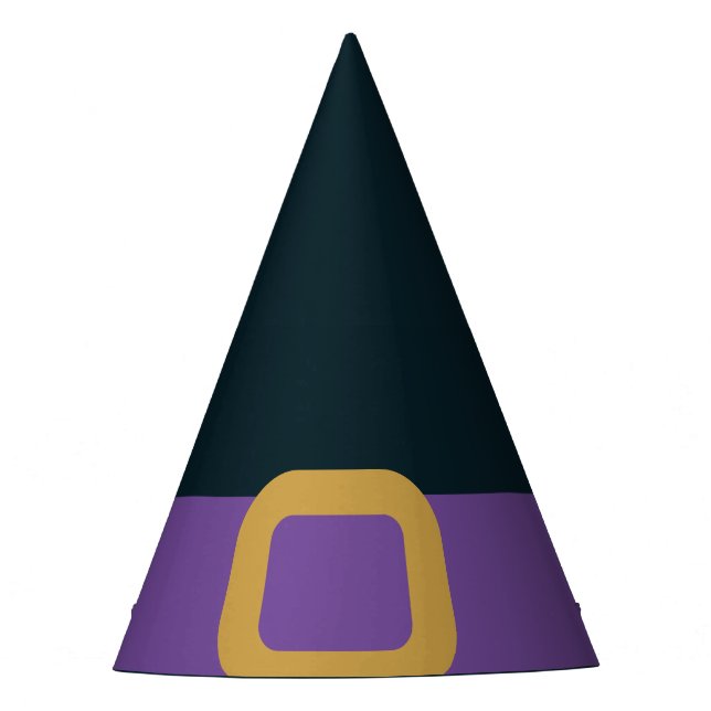 Hexe-Hutschwarz-Halloween-Party Partyhütchen (Vorderseite)