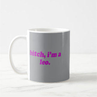 Hexe Ich bin ein Löwe - Lustiger Horoskop-Slogan A Kaffeetasse