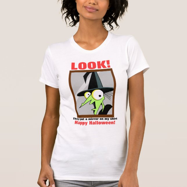 Hexe im Spiegel-T - Shirt (Vorderseite)