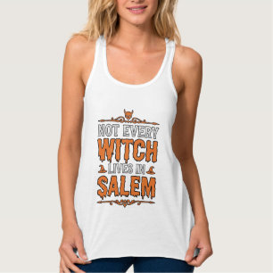 Hexe im Vintage-Stil Salem Halloween-Schriftzug De Tank Top