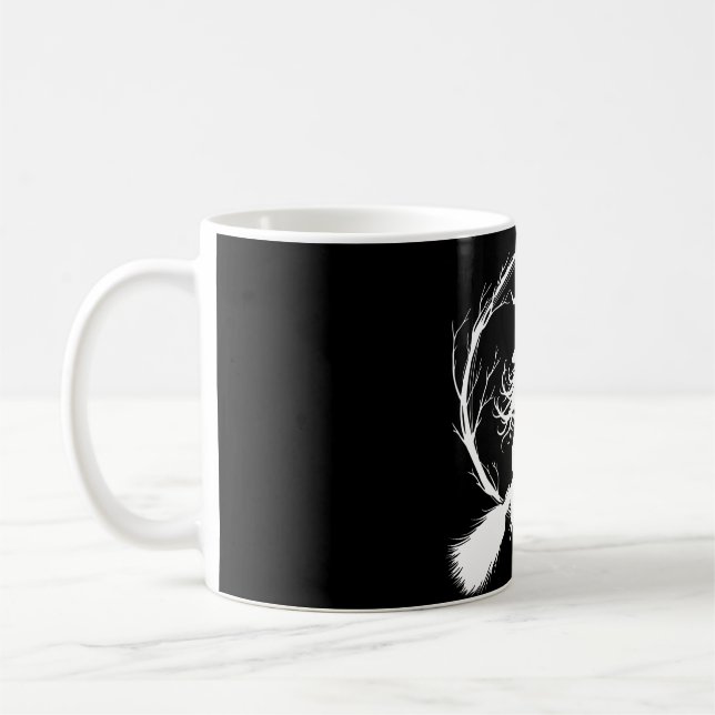 Hexe in Flight-Tasse Kaffeetasse (Links)