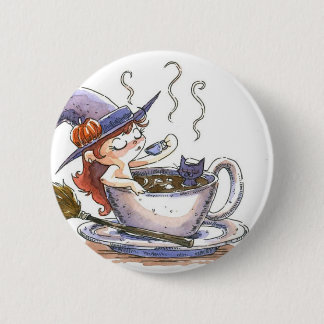 Hexe-Kaffeepause 2 Button