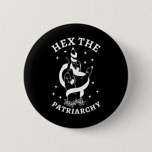 Hexe kämpft gegen das Patriarchat Hex das Patriarc Button
