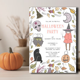 Hexe Kids Halloween-Party Spooktacular Einladung