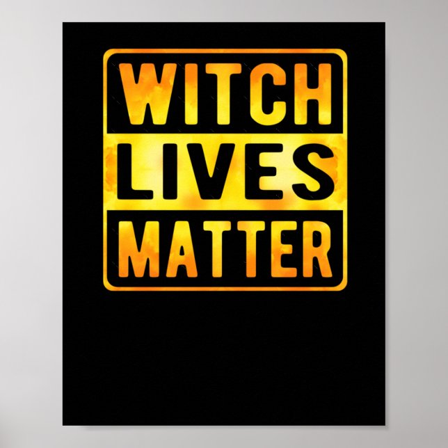 Hexe lebt Funny Halloween Hexe Meme Wiccan Witc Poster (Vorne)