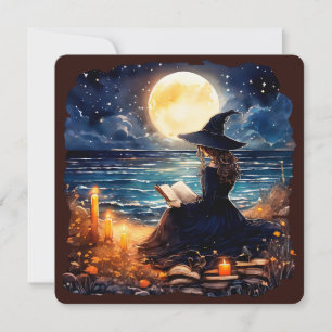 Hexe liest ein Buch - Wicca Halloween 1