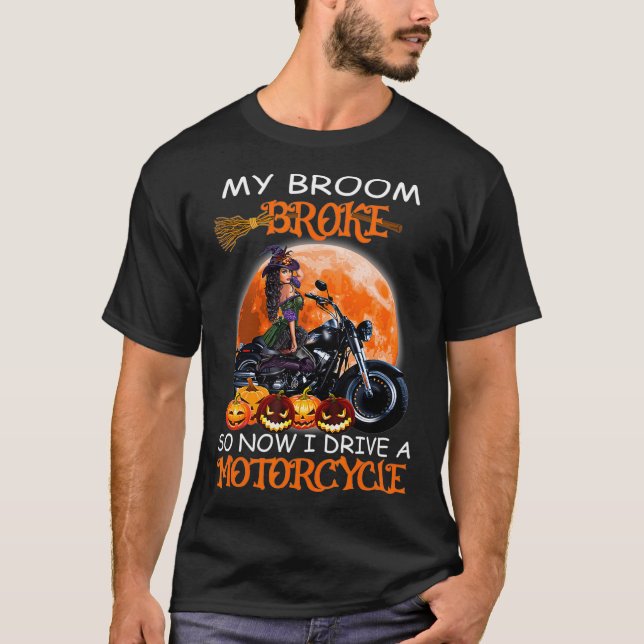 Hexe mein Zimmer kaputt, jetzt fahre ich ein Motor T-Shirt (Vorderseite)