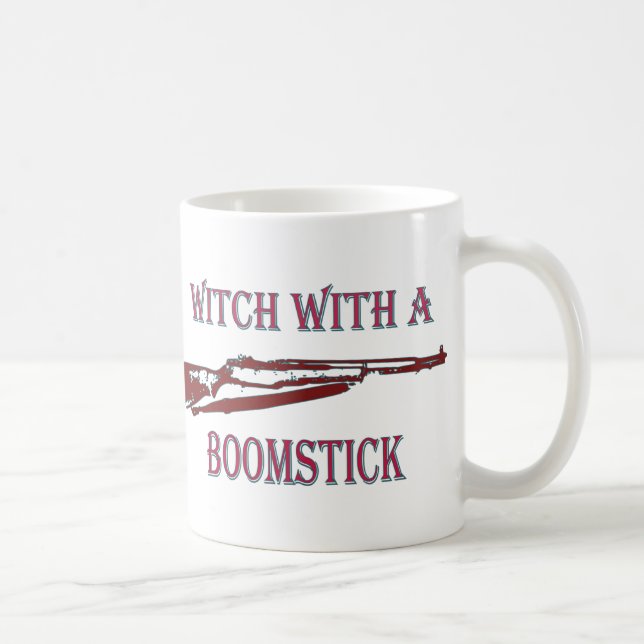 Hexe mit einem Boomstick 2 Tasse (Rechts)