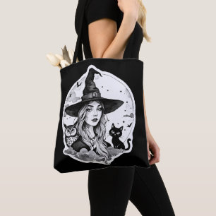 Hexe mit Katze und Eule - Halloween Fan Fun 1