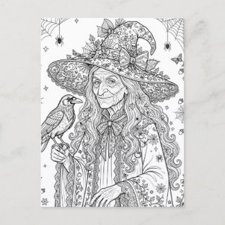 Hexe mit Stil Postkarte