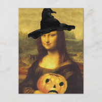 Hexe Mona Lisa Autumn Art durch crc Postcard verän