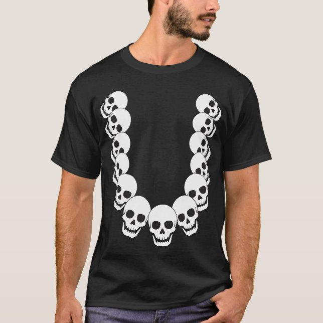 Hexe Necklace Halloween Vintag T-Shirt (Vorderseite)