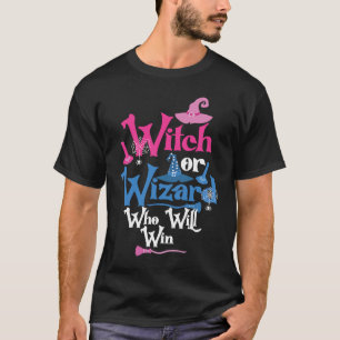 Hexe oder Zauberer, der die Geschlechterenthüllung T-Shirt