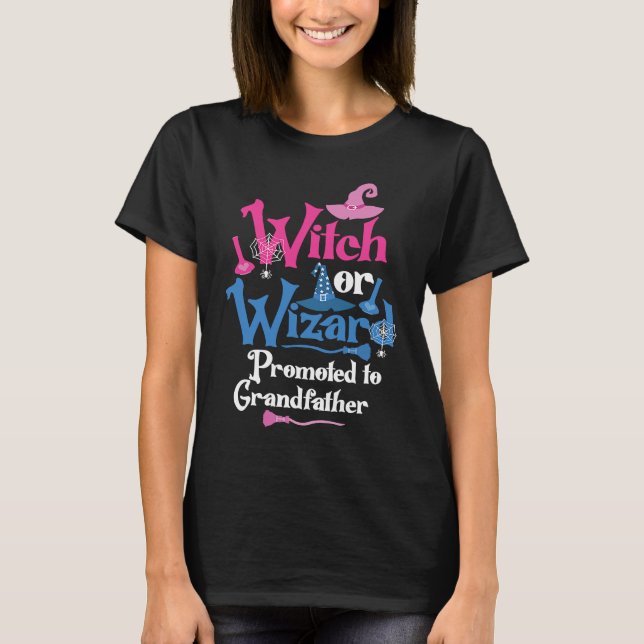 Hexe oder Zauberer für Großvater T-Shirt (Vorderseite)