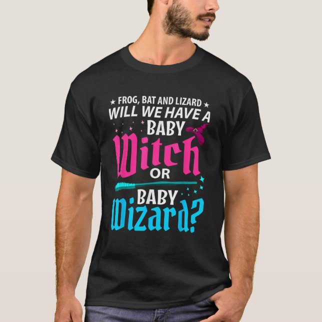 Hexe oder Zauberer Geschlechtsenthüllung Baby Show T-Shirt (Vorderseite)