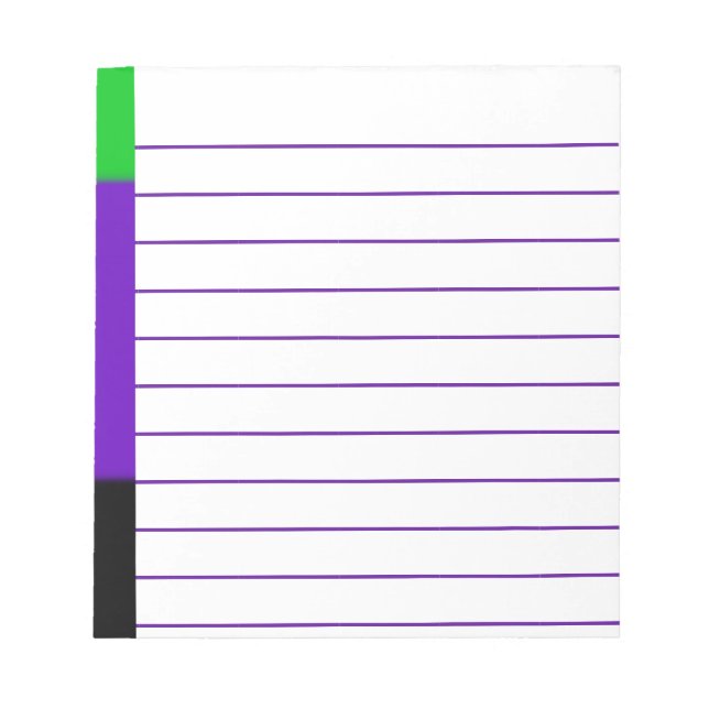 Hexe Ombre Notizblock (Vorderseite)