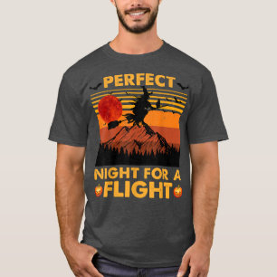 Hexe, perfekte Nacht für ein Fluch Halloween Kids  T-Shirt