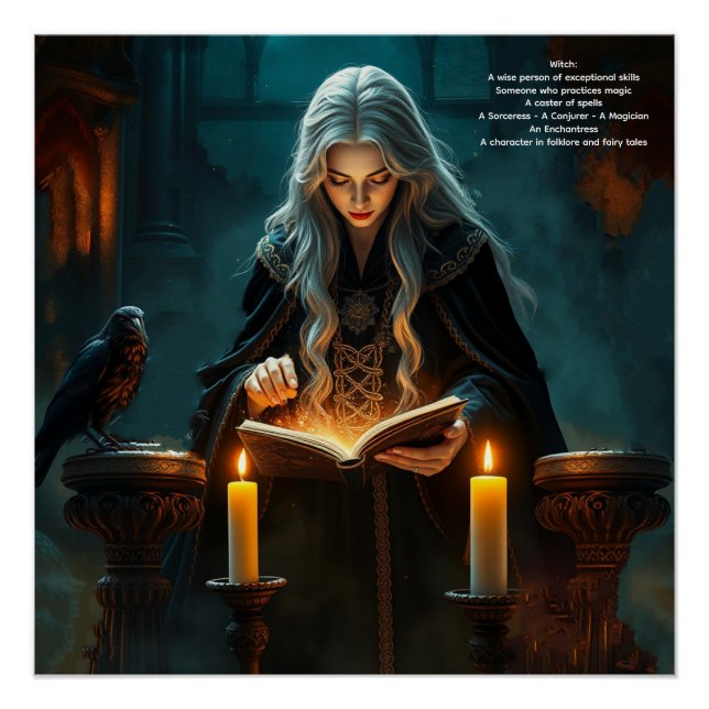 Hexe Poster (Vorderseite)