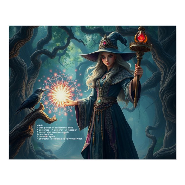 Hexe Poster (Vorderseite)