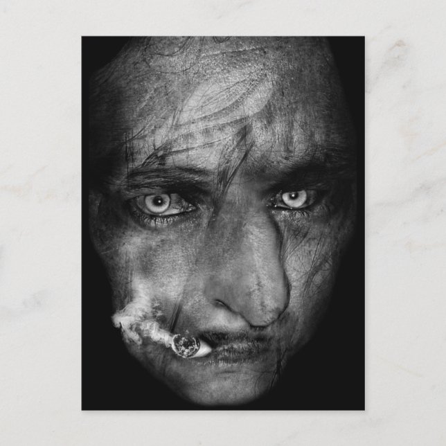 Hexe Postkarte (Vorderseite)