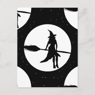 Hexe Postkarte